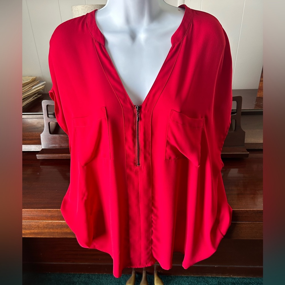 Torrid red blouse size 1